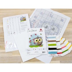 BU1401 - Laiminga pelėda (Happy Owl) siuvinėjimo rinkinys Luca-S