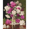 B608 - Raudoni ir balti bijūnai (Red and White Peonies) siuvinėjimo rinkinys Luca-S