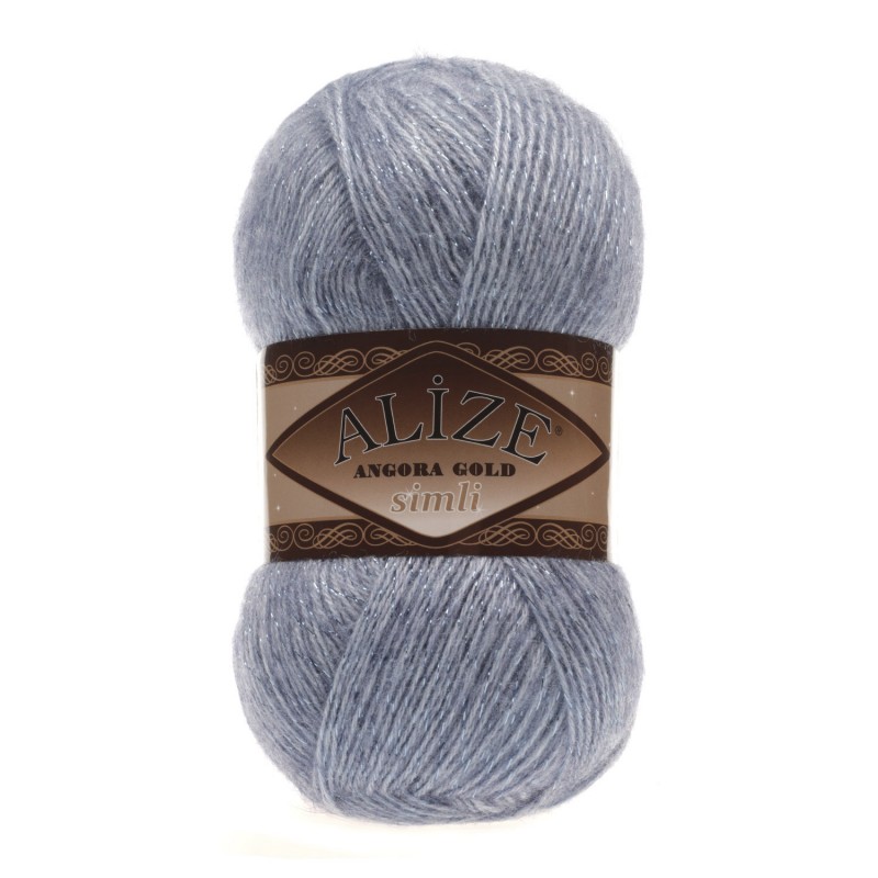 221 - šviesi džinso Alize Angora Gold Simli 221 - šviesi džinso Alize Angora Gold Simli