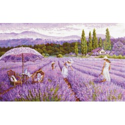 BU5008 - Levandų laukas (Lavender Field) siuvinėjimo rinkinys Luca-S