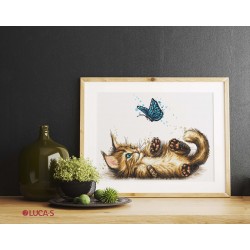 B7013 - Žaismingas kačiukas (Playful kitten) siuvinėjimo rinkinys Luca-S