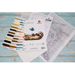 B7013 - Žaismingas kačiukas (Playful kitten) siuvinėjimo rinkinys Luca-S