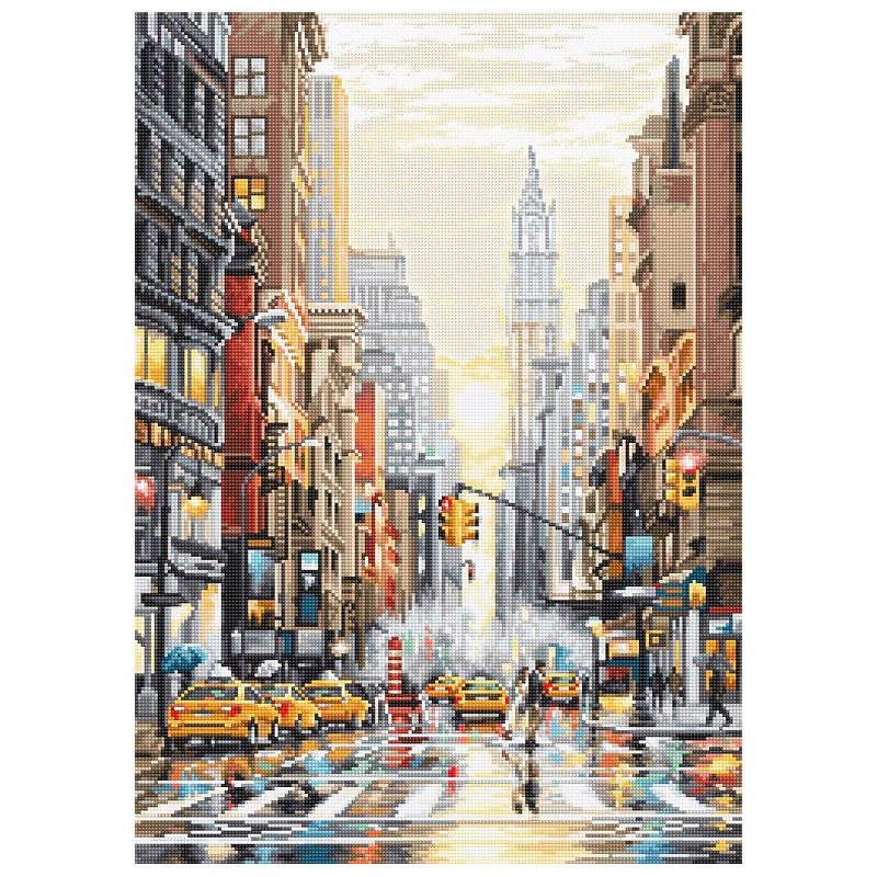 LETI L8025 - Saulėlydis 5 - ojoje alėjoje (Sunset on 5th Avenue) siuvinėjimo rinkinys Letistitch