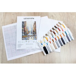 LETI L8025 - Saulėlydis 5 - ojoje alėjoje (Sunset on 5th Avenue) siuvinėjimo rinkinys Letistitch