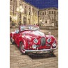 LETI L8034 - Raudonas sportinis autimobilis (Red sports car) siuvinėjimo rinkinys Letistitch