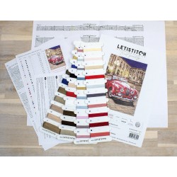 LETI L8034 - Raudonas sportinis autimobilis (Red sports car) siuvinėjimo rinkinys Letistitch