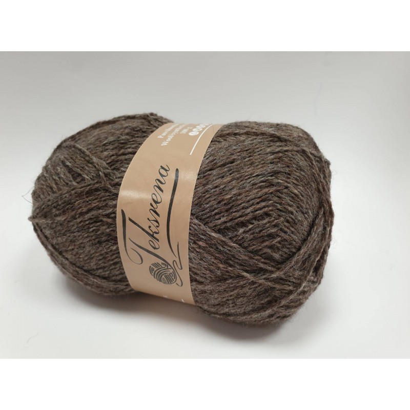 670 - ruda Teksrena pusvilnoniai verpalai