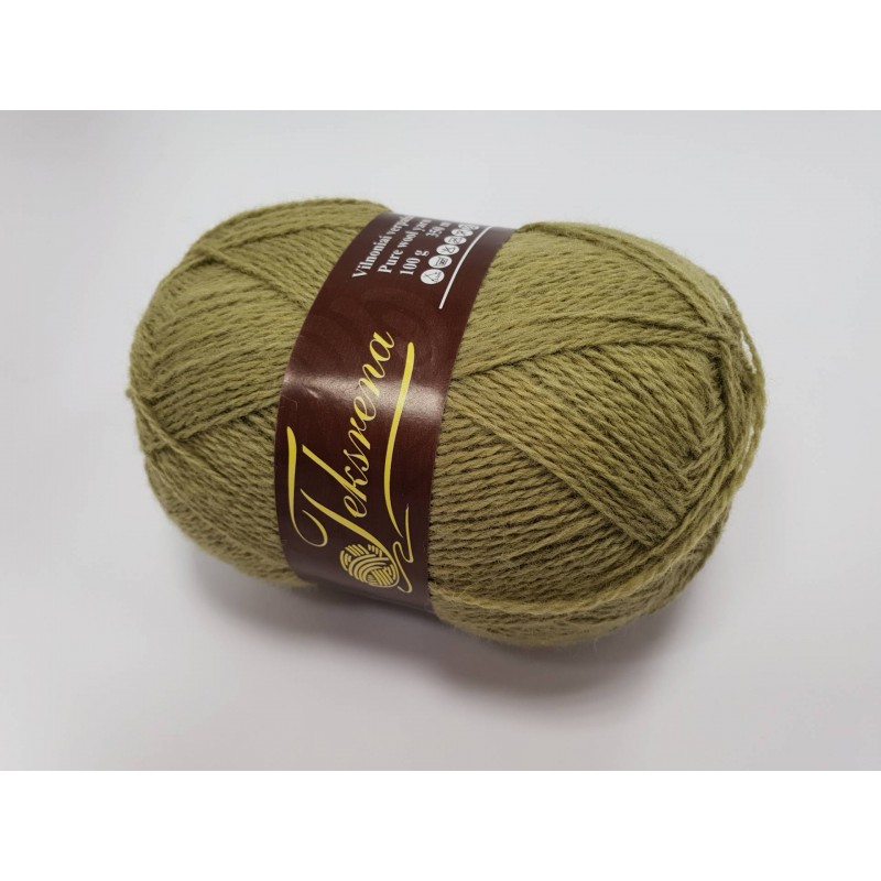 330 - alyvuogių Teksrena vilnoniai verpalai