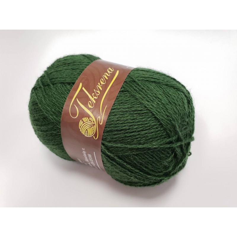 350 - žalia Teksrena vilnoniai verpalai