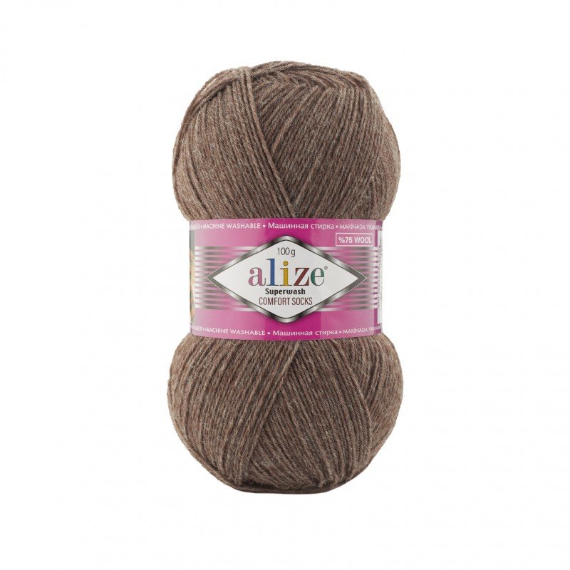 240 - rudas melanžas Alize Superwash Comfort 100