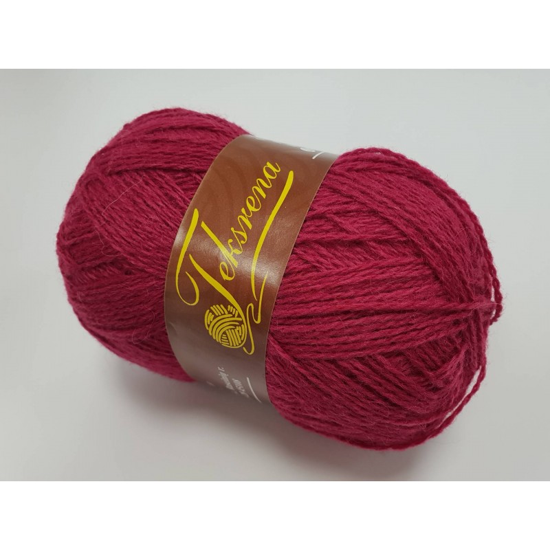 540 - tamsi rožinė Teksrena vilnoniai verpalai