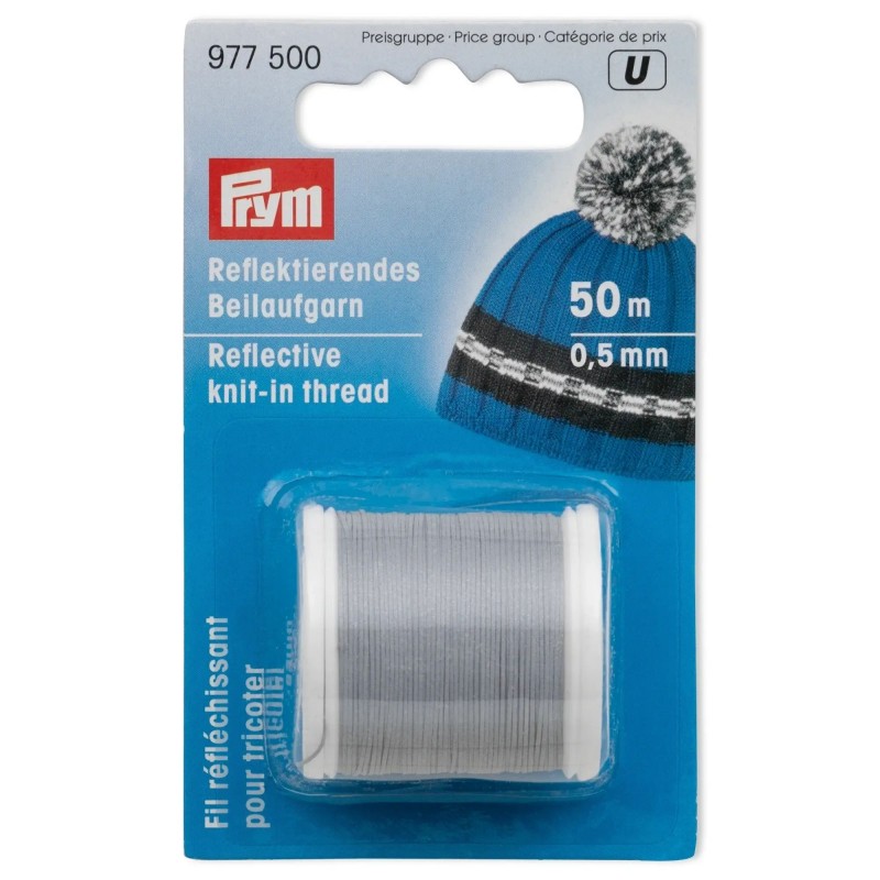 Prym 977500 - Šviesą atspindintis mezgimo siūlas 0,5 mm Prym 977500 - Šviesą atspindintis mezgimo siūlas 0,5 mm