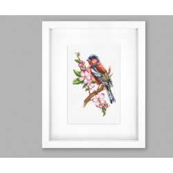 B1196 - Peleninis paukštis (Chaffinch bird) siuvinėjimo rinkinys Luca-S