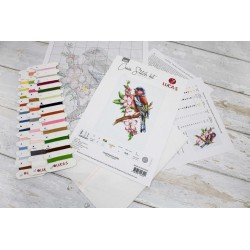 B1196 - Peleninis paukštis (Chaffinch bird) siuvinėjimo rinkinys Luca-S