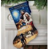 D70-08838 - Holy Night Stocking siuvinėjimo rinkinys Dimensions