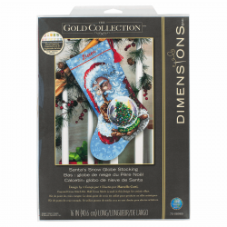 D70-08985 - Santa's Snow Globe Stocking siuvinėjimo rinkinys Dimensions