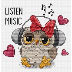 B1402 - Klausykitės muzikos (Listen Music) siuvinėjimo rinkinys Luca-S