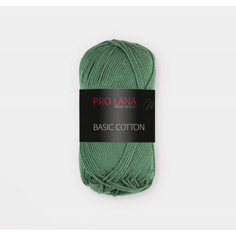 63 - miško žalia Pro Lana Basic Cotton