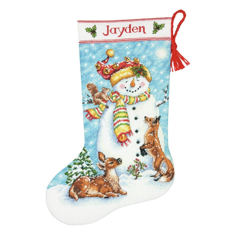 D70-08963 - Winter Friends Christmas Stocking siuvinėjimo rinkinys Dimensions